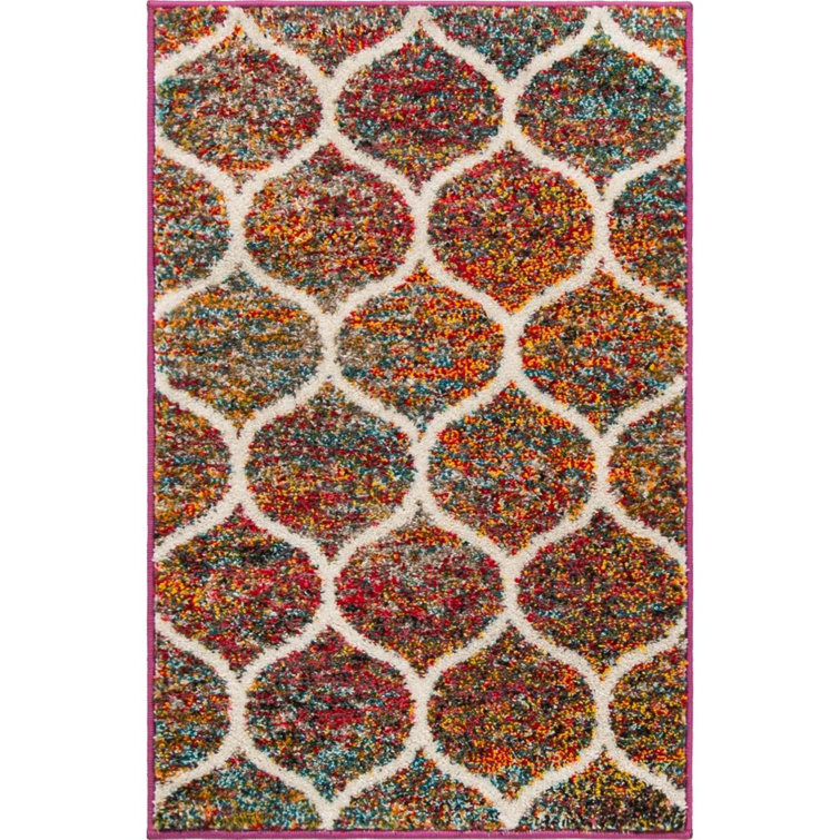 Blue Elephant Rivanna Red/Yellow/Grey Rug Wayfair.co.uk